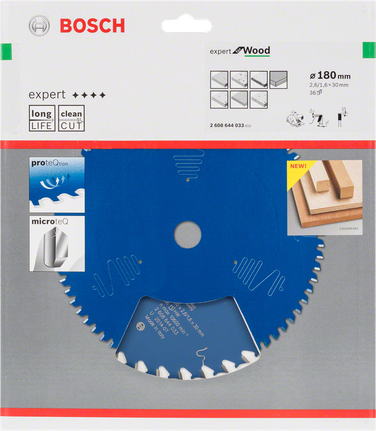 Lâmina de serra circular Bosch Expert for Wood de 180 mm.