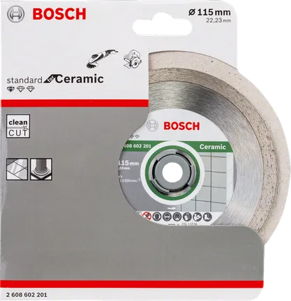 Disco de corte cerâmico Bosch 115 mm.