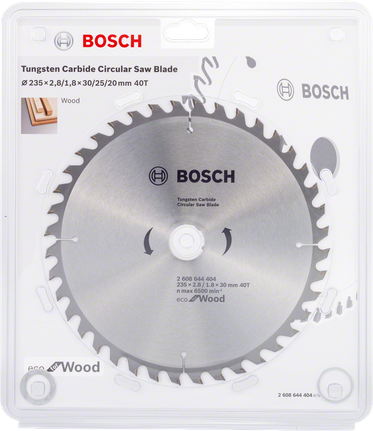 Lâmina de serra circular Bosch eco wood.