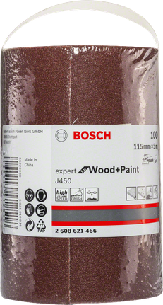 Rolo de lixa Bosch Wood+Paint 115 mm×5 m.