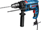 Berbequim de impacto Bosch GSB 16 RE com punho lateral.