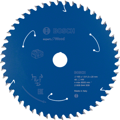 Lâmina de serra circular Bosch Expert for Wood 165 mm 48T.