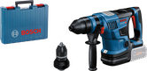 Martelo rotativo Bosch GBH 18V-34 CF com caixa e mandril.