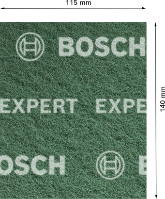 Almofada de lã muito fina Bosch EXPERT N880 verde 115x140 mm.