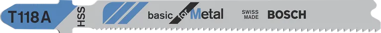 Lâmina de serra tico-tico Bosch T118A para cortar metal.
