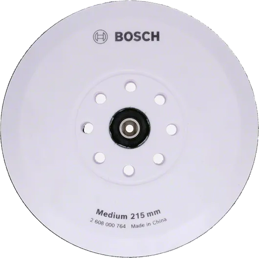 Prato de apoio Bosch médio de 215 mm com 8 furos.