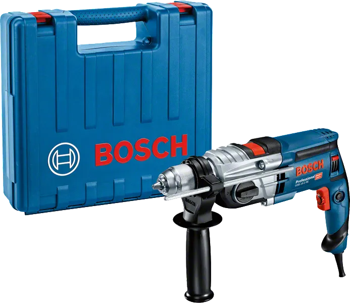 Berbequim de impacto Bosch GSB 19-2 RE com mala de transporte.