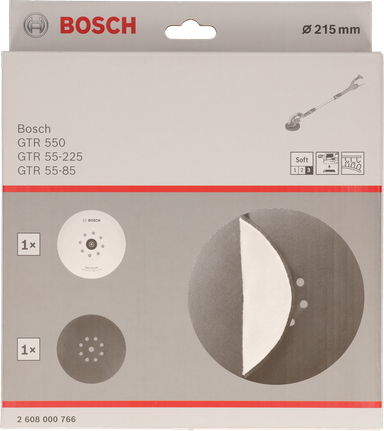 Conjunto de lixas Bosch de 215 mm.