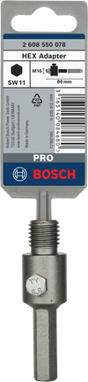 Adaptador sextavado Bosch PRO M16 80 mm.