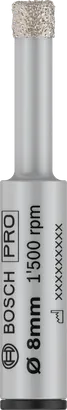 Broca Bosch PRO Ceramic Dry de 8 mm para perfuração precisa de azulejos.