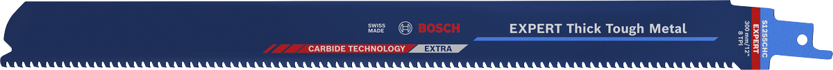 Lâmina de serra recíproca Bosch EXPERT para metal grosso e resistente.