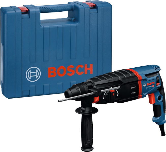 Berbequim de martelo rotativo Bosch GBH 2-26 com mala de transporte.