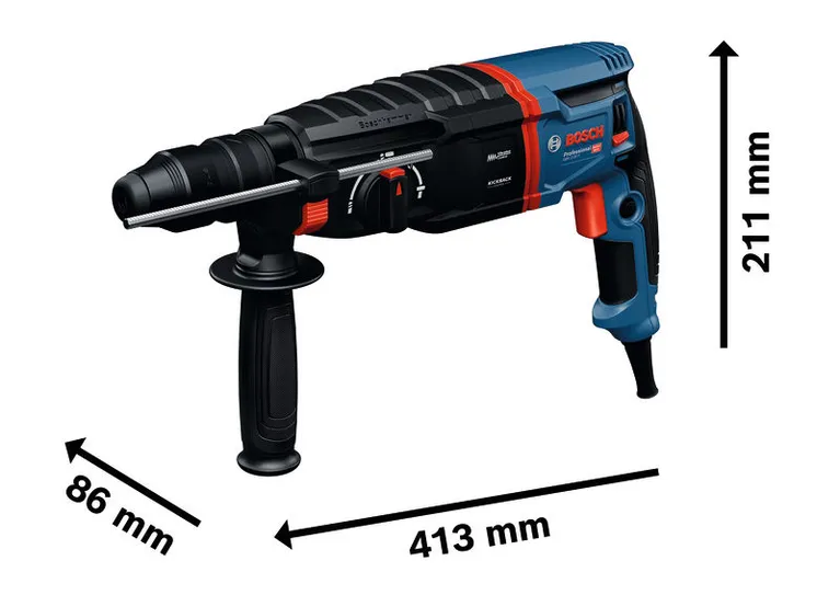 Martelo perfurador Bosch GBH 2-26 DFR GEN II com SDS plus.