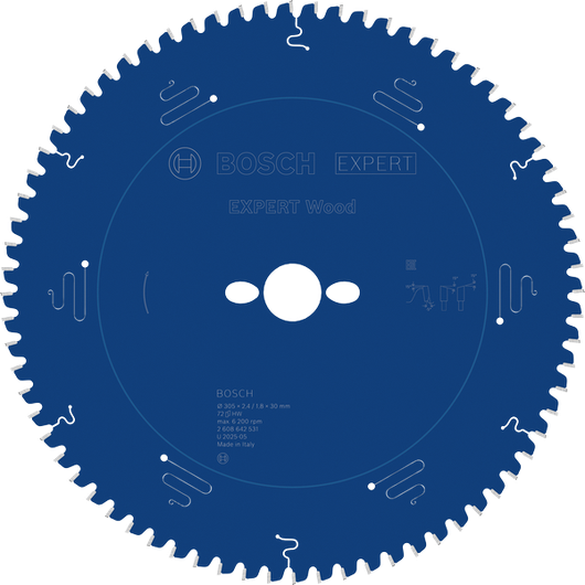 Lâmina de serra circular para madeira Bosch EXPERT 305 mm 72 dentes.