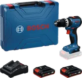 Conjunto de berbequim Bosch GSB 18V-52 com baterias e carregador.