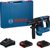 Kit de martelo rotativo Bosch GBH 18V-18 com baterias.