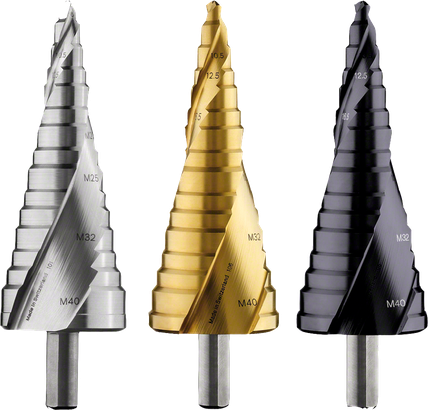 Bosch step drill bits for cable gland holes.
