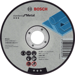 Expert for Metal Cutting Discs with Straight Centre, 16 mm Bore for Small Angle Grinders
