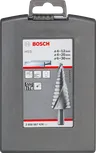 Bosch 3-piece HSS step drill bit set 4-12/4-20/6-30mm.