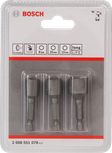 Bosch socket adapter set 8mm 10mm 13mm long life.