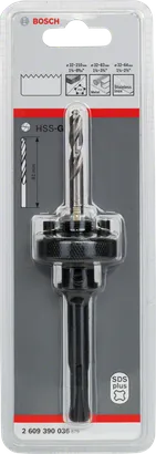 Bosch SDS plus adapter for HSS-G hole saws.