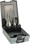 Bosch 3-piece HSS step drill bit set in case.