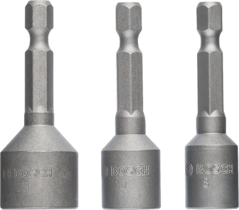 Bosch 3-piece nutsetter set 8 10 13 mm.