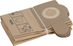 Bosch paper filter bags for dust extraction systems.