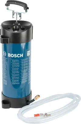 Bosch water pressure container with hose for drilling.