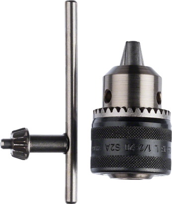 Bosch keyed chuck 13 mm with replacement key.
