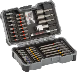 Bosch 43-piece power tool bit set.
