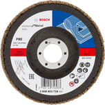 Bosch X431 flap disc for metal, 125mm grit 80.
