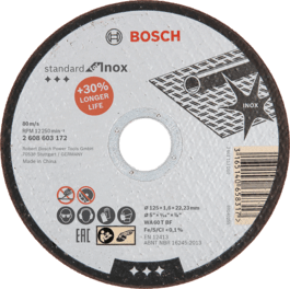 Standard for Inox Cutting Disc