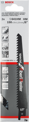 Bosch reciprocating saw blade S 641 HM 6″.