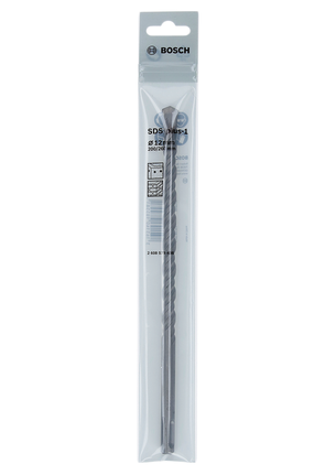 Bosch hammer drill bit SDS plus-1 12x200x260mm in packaging.