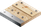 Wood with metal.