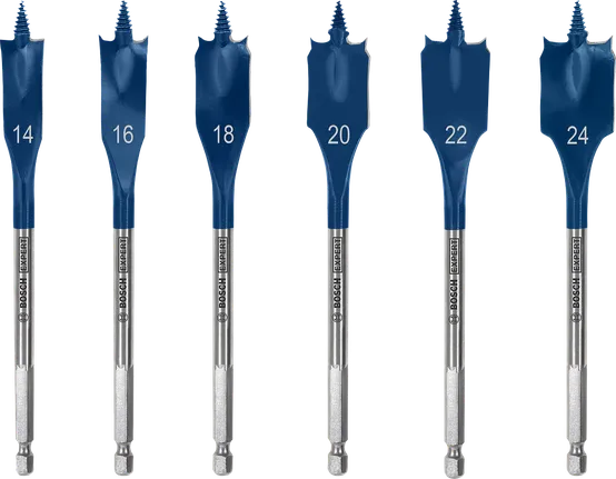 Bosch EXPERT Self Cut Speed Spade Drill Bit Set 6 pieces.
