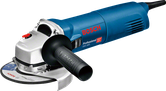 Bosch GWS 1400 angle grinder with side handle.