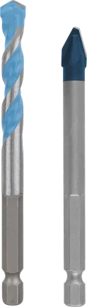 Bosch EXPERT HEX-9 drill bit set for hard ceramic and multi construction.