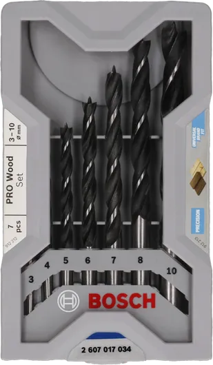 Bosch PRO Wood brad point drill bit set 7 pcs.