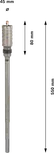 Bosch PRO SDS max-5 Core Cutter 45 mm for deep concrete drilling.