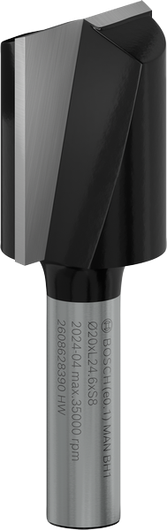 Bosch PRO Router Straight Bit two flutes 20x24.6 mm.