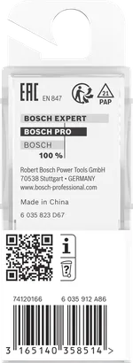 Bosch PRO router straight bit 20×24.6 mm 8 mm shank.