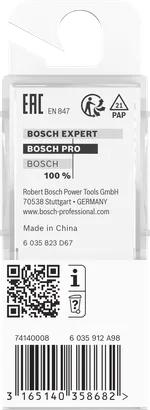 Bosch PRO router bit V-groove 90° Ø16 8mm shank.