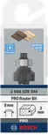 Bosch PRO Router Bit Rounding Over 8 mm shank, 3 mm radius.
