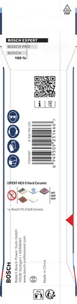 Bosch EXPERT HEX-9 Hard Ceramic Drill Bit Set packaging.