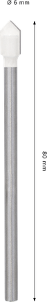 Bosch CYL-9 Soft Ceramic Drill Bit 6 x 80 mm.