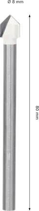 Bosch CYL-9 Soft Ceramic Drill Bit 8x80 mm.