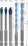 Bosch EXPERT HEX-9 Hard Ceramic and Multi Construction drill bit set, 5 pcs.