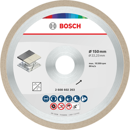 Bosch ceramic cutting disc 150 mm for tiles.